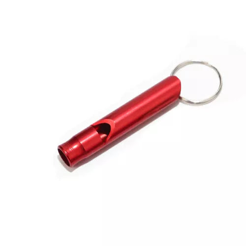 Aluminium Sports Whistle with Keyring, 7 Colours, Sports Emergency Survival