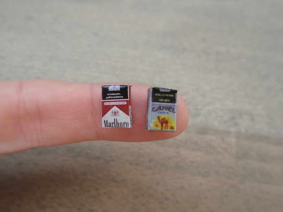 Miniature Cigarette Packets 1:6 Scale Dollhouse Accessory