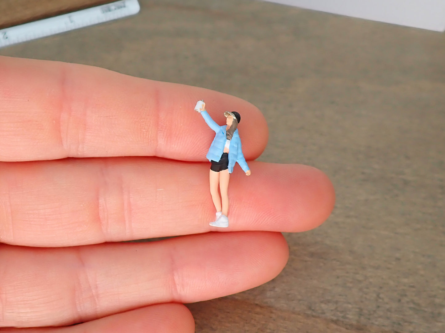 Miniature Graffiti Artist Girls 1:64 Scale Scale Comparison