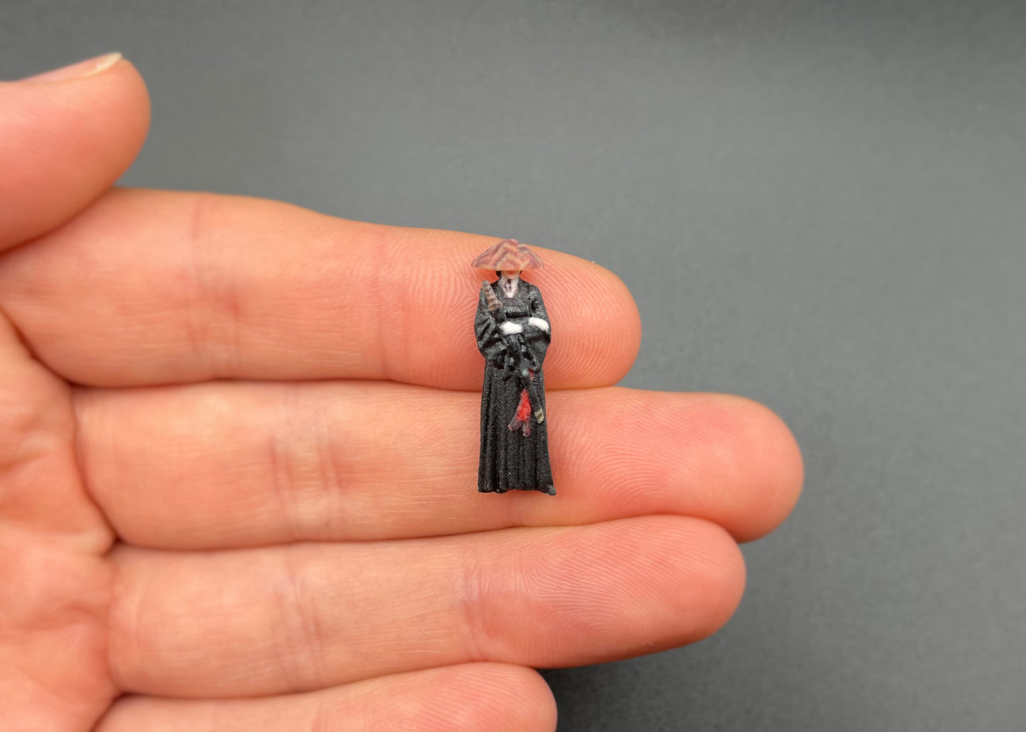 Miniature Japanese Samurai Set 1:64 Scale Side View Models