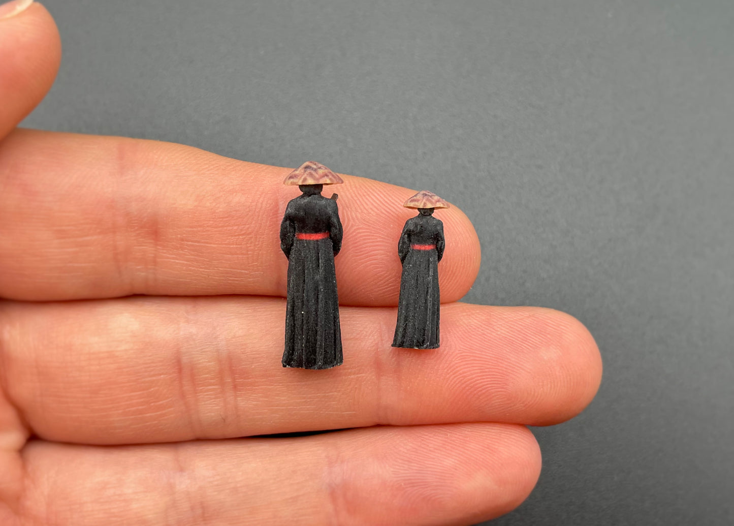 Japanese Samurai. Traditional Outfit. Miniature 1:64 and 1:87 Scale Warriors