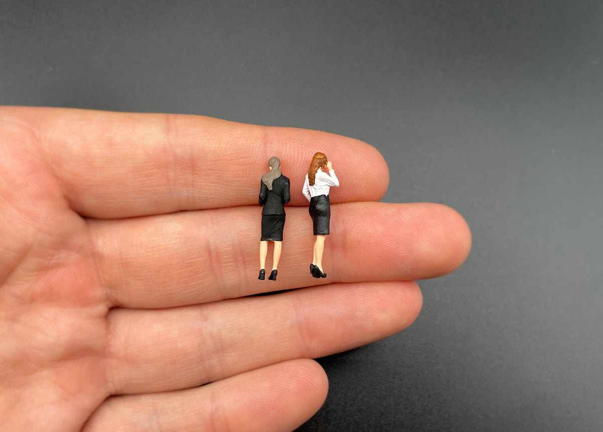 Miniature Secretary Office Worker Figure 1:64 Scale Human Model