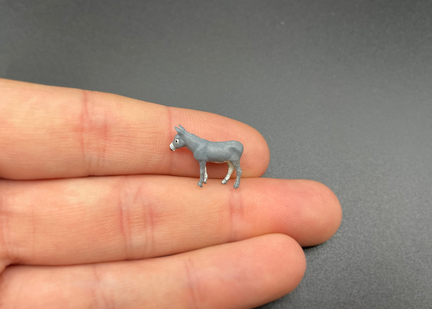 Miniature Donkey Farm Animal Figure 1:64 Scale Realistic Model