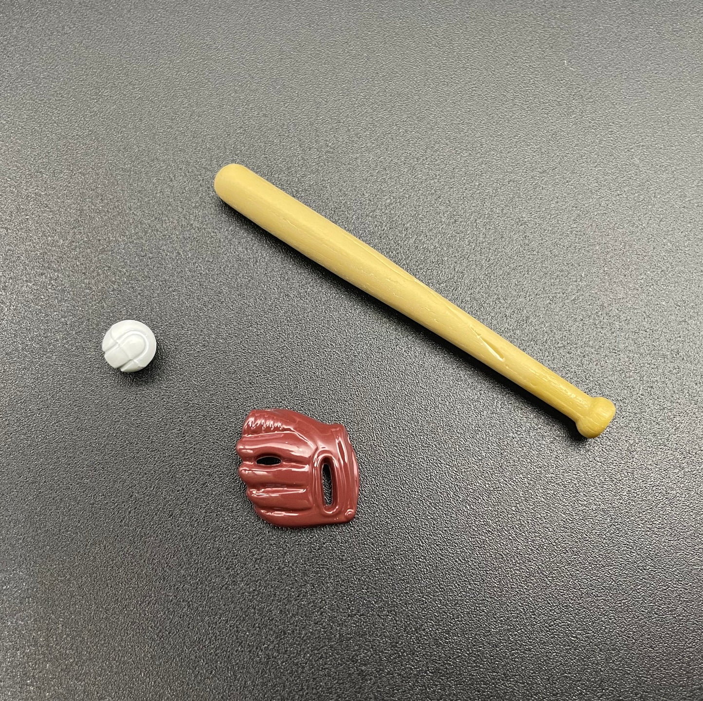 Miniature Baseball Equipment Set 1:12 Scale Sports Prop Detail View