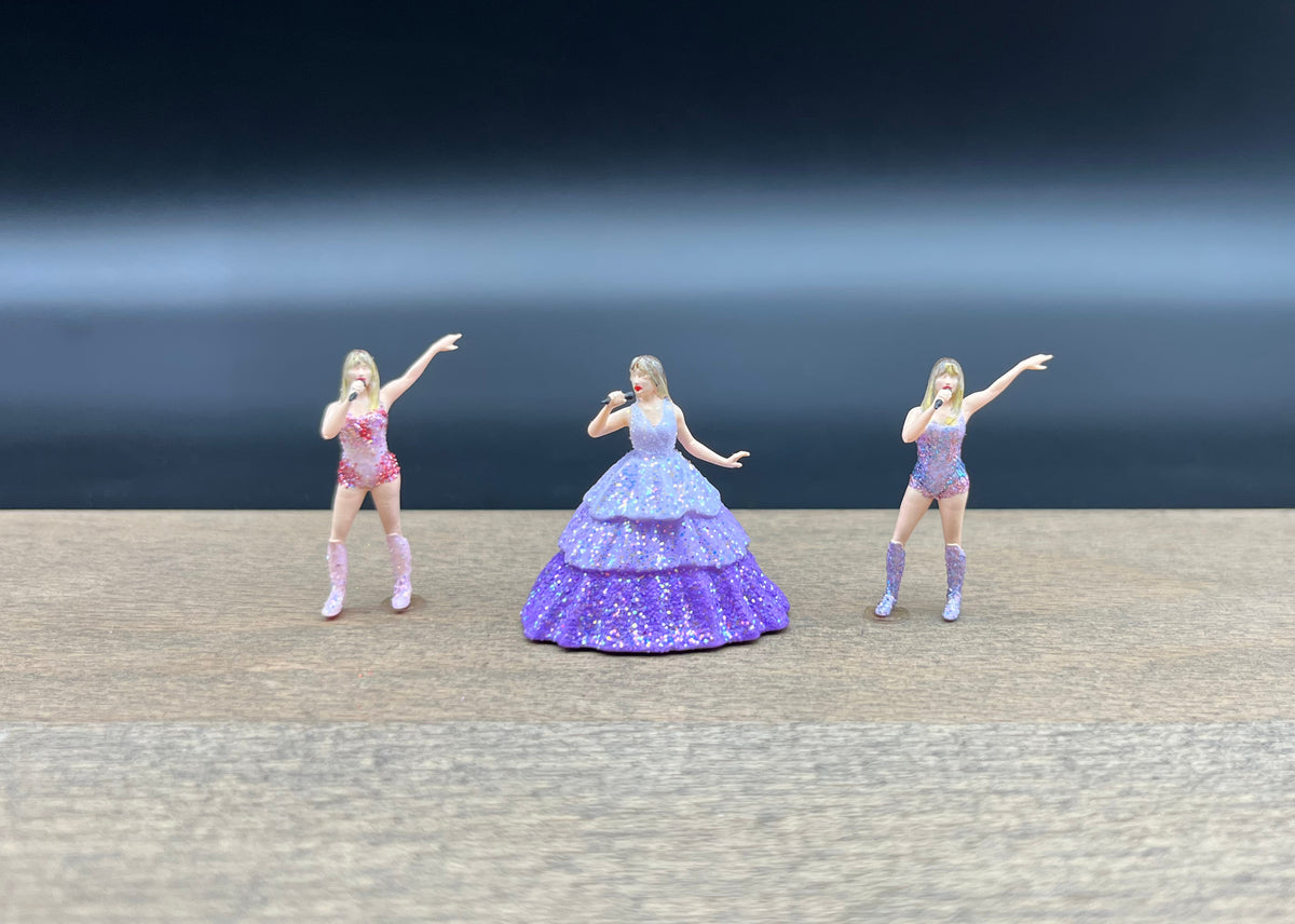 Taylor Swift Eras Tour Glitter Rhinestone Bodysuit Miniature 1:64 Scale Model