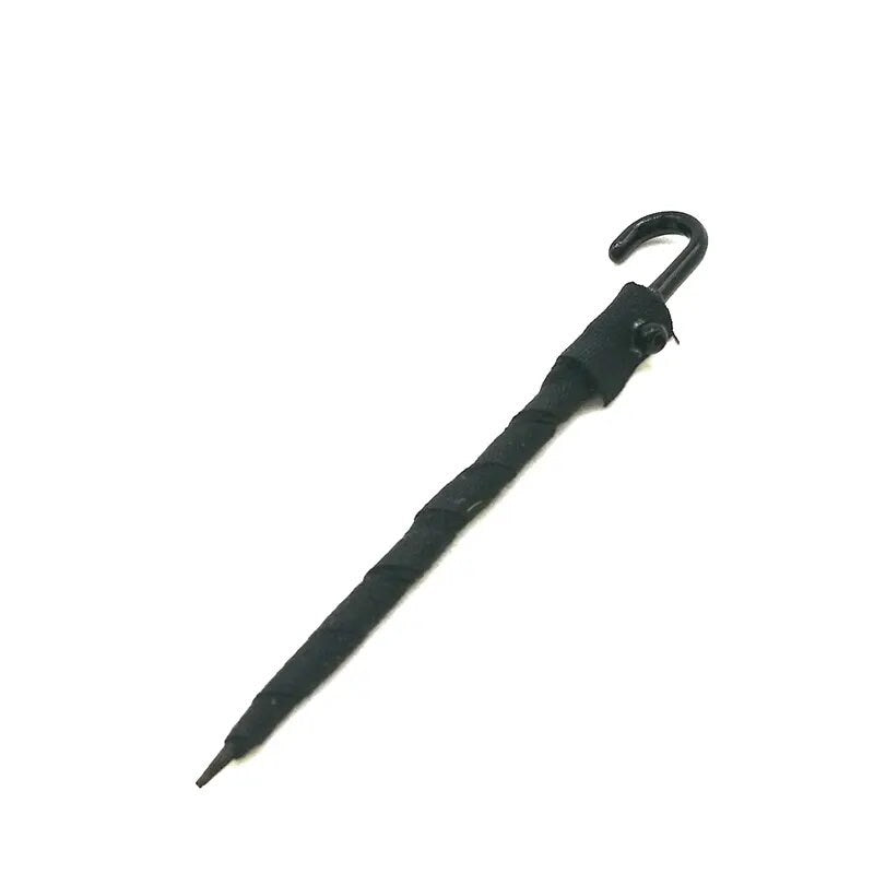 Miniature Vintage Gentlemans Umbrella. Handmade Dollhouse Hall Accessory. 1:12 Scale