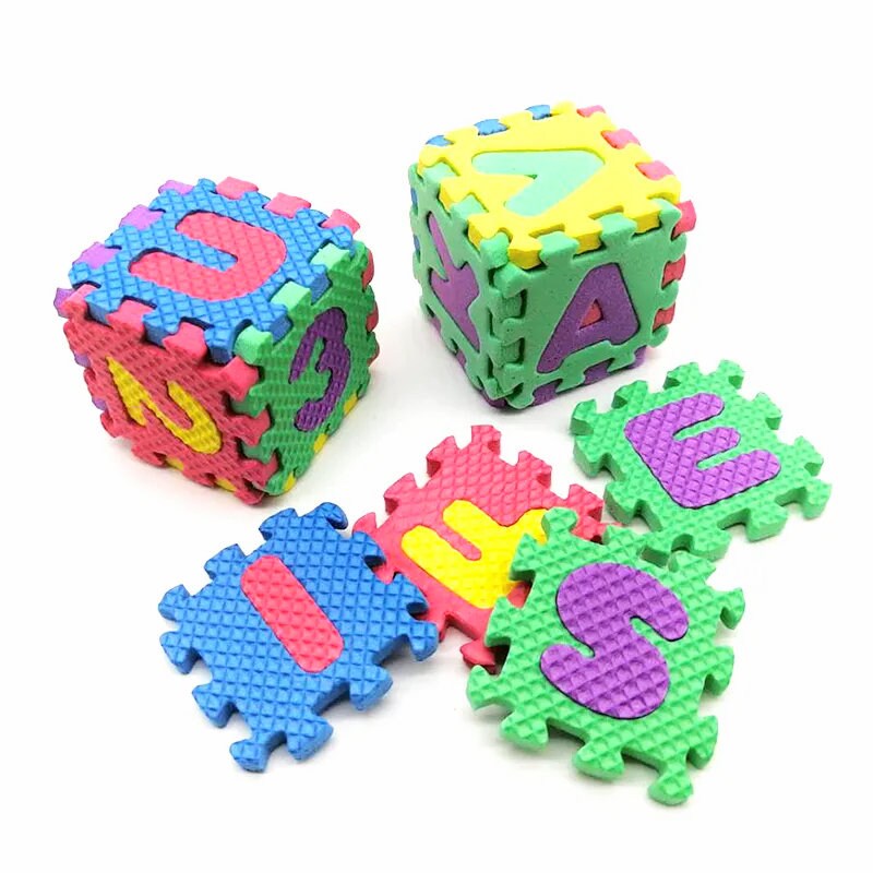 1:12 Miniatur 12 Stück Schaumstoffmatte Blöcke Spielzimmer Accessoire Puzzle Würfel Puppenhaus