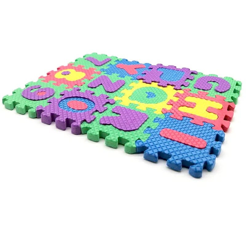 Miniature 1:12 Scale 12 Piece Foam Jigsaw Mat Blocks Play Room Accessory Puzzle Cube Dollhouse