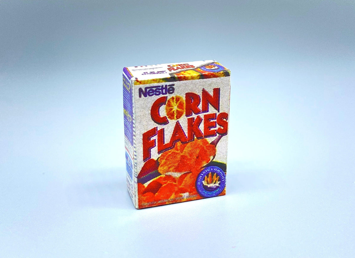 Miniature Cereal Boxes Corn Flakes Koko Crunch Dollhouse Accessory 1:12 Scale