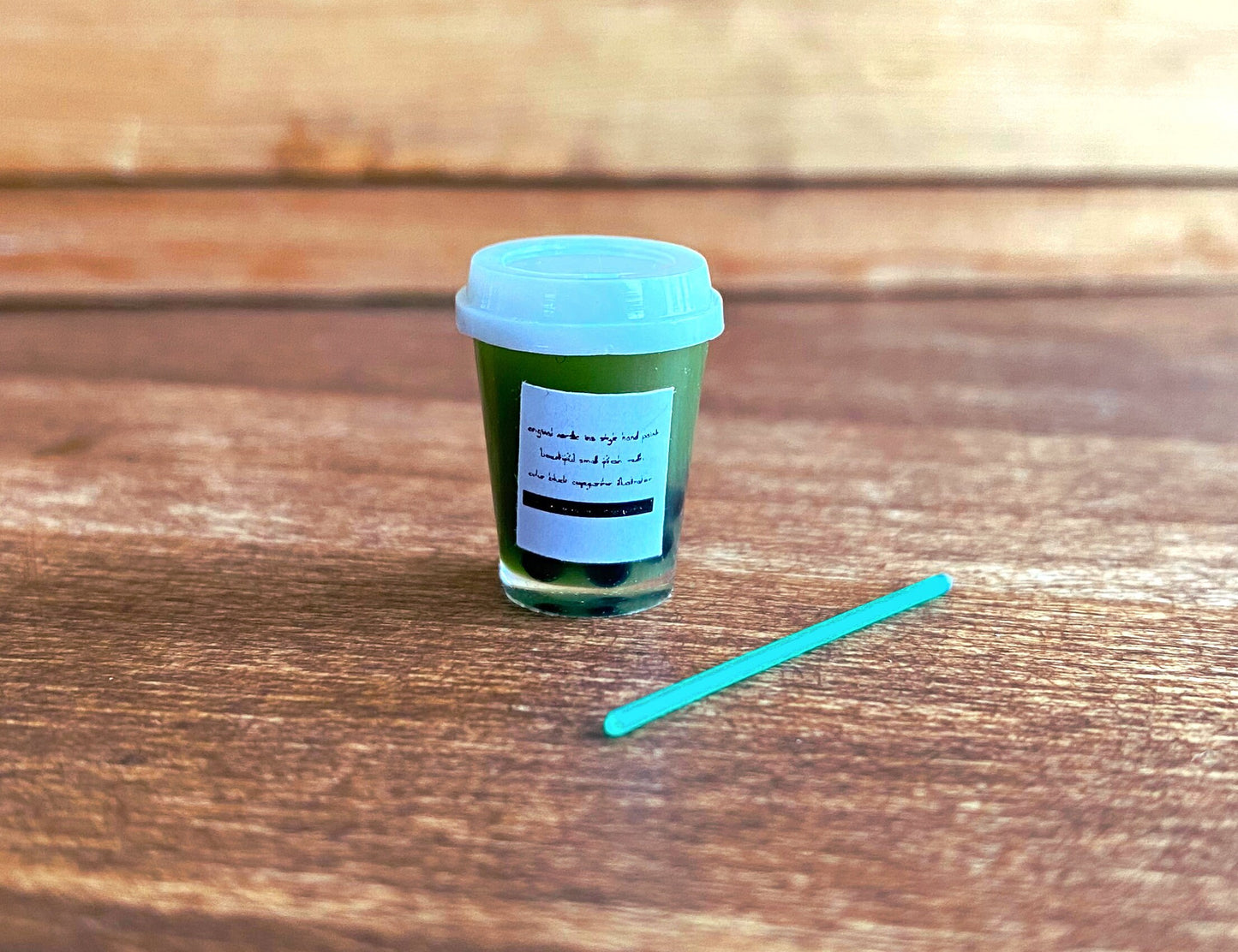 Miniature Boba Milk Tea Cups Selection. Dollhouse Accessories 1:12 Scale