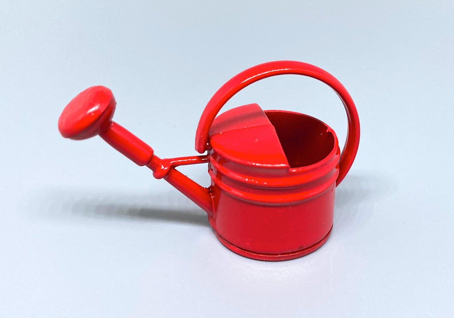Miniature Watering Can. Choose Colour. Red Green Yellow. Dollhouse Garden Accessories 1:12 Scale