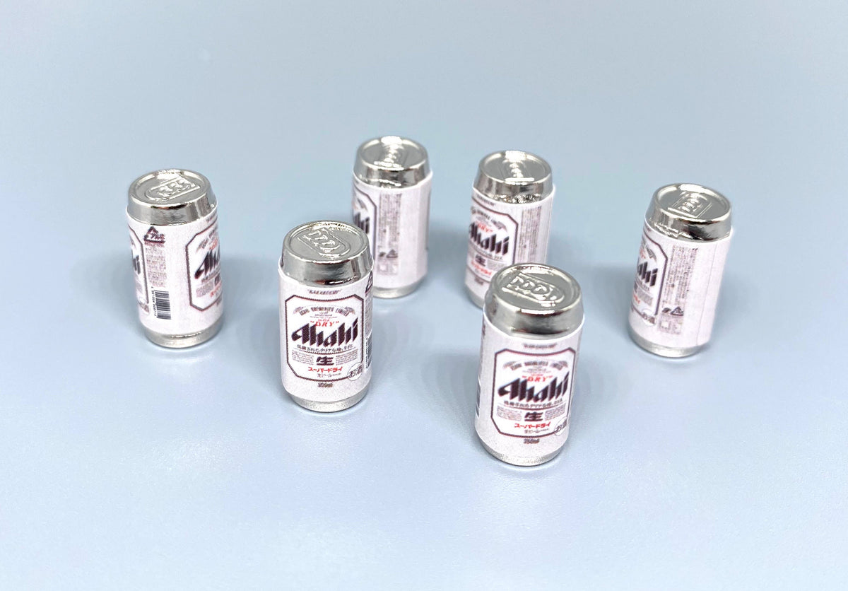 Miniature Beer Can Set 1:12 Scale Dollhouse Drink Accessory