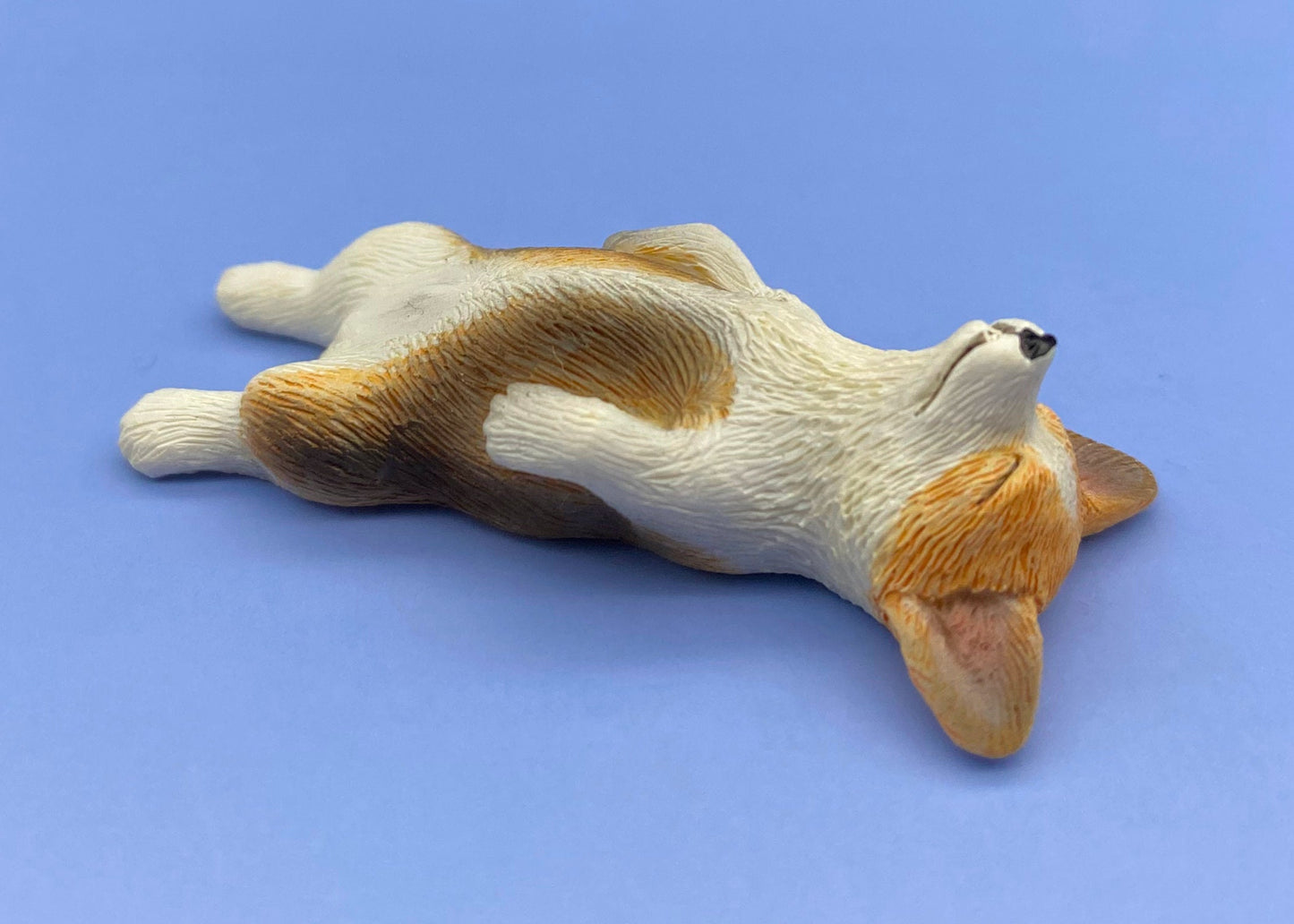 Miniature 1:12 Scale Corgis. Tri-colored Corgi Dog. Puppy Model