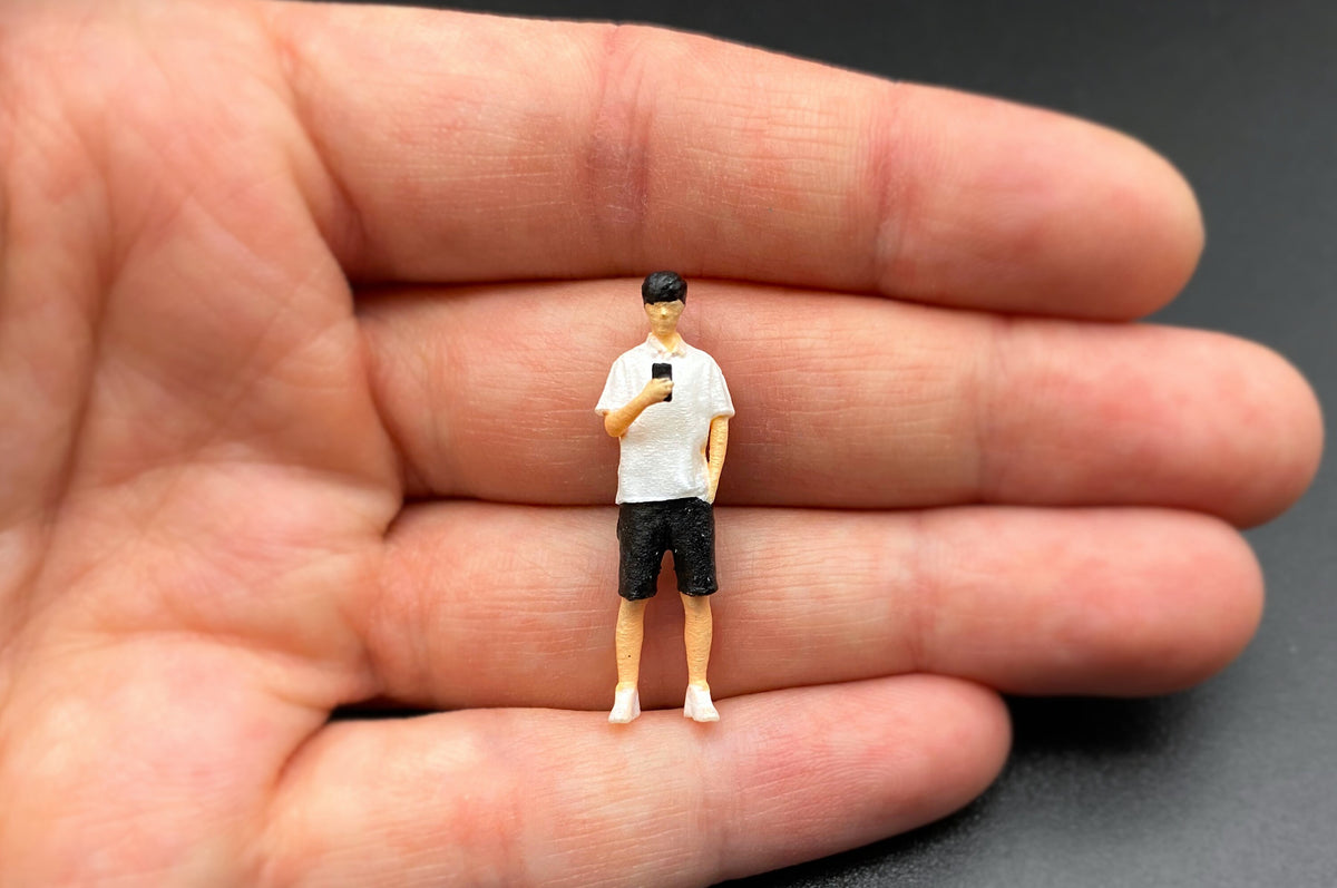 Miniature Walking People Models 1:64 Scale Detail View