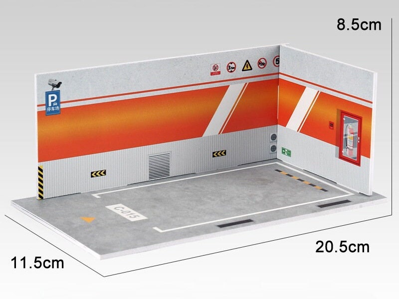 Miniature Diorama Acrylic Dust-Proof Case / Garage Scenes for Toy Cars / Objects 1:18, 24, 32 Scale. or PVC