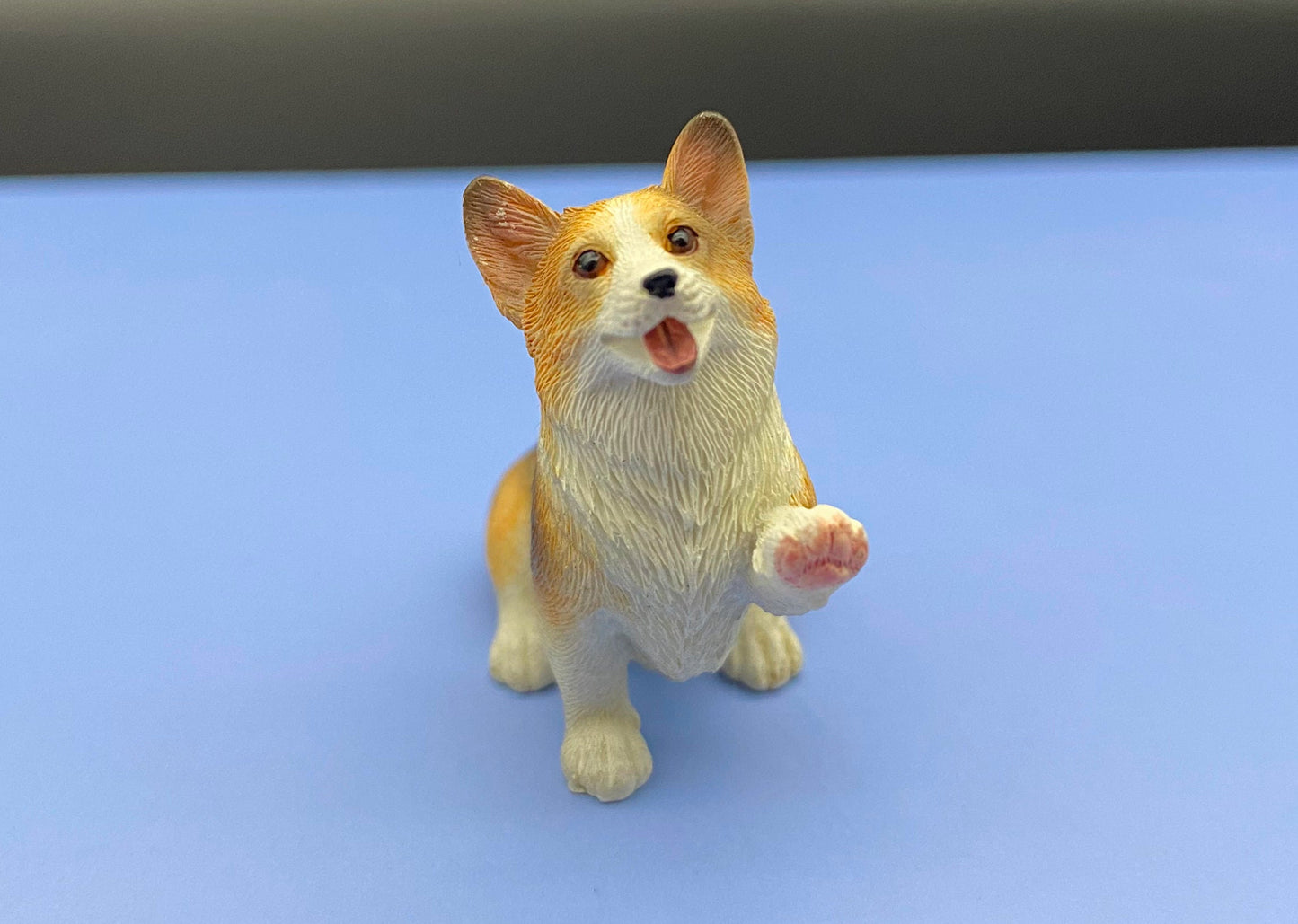 Miniature 1:12 Scale Corgis. Tri-colored Corgi Dog. Puppy Model