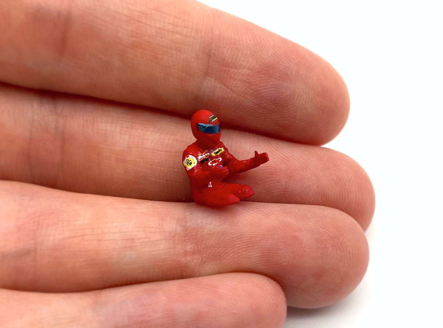 Miniature F1 Human Figures Set 1:64 Scale Angle View