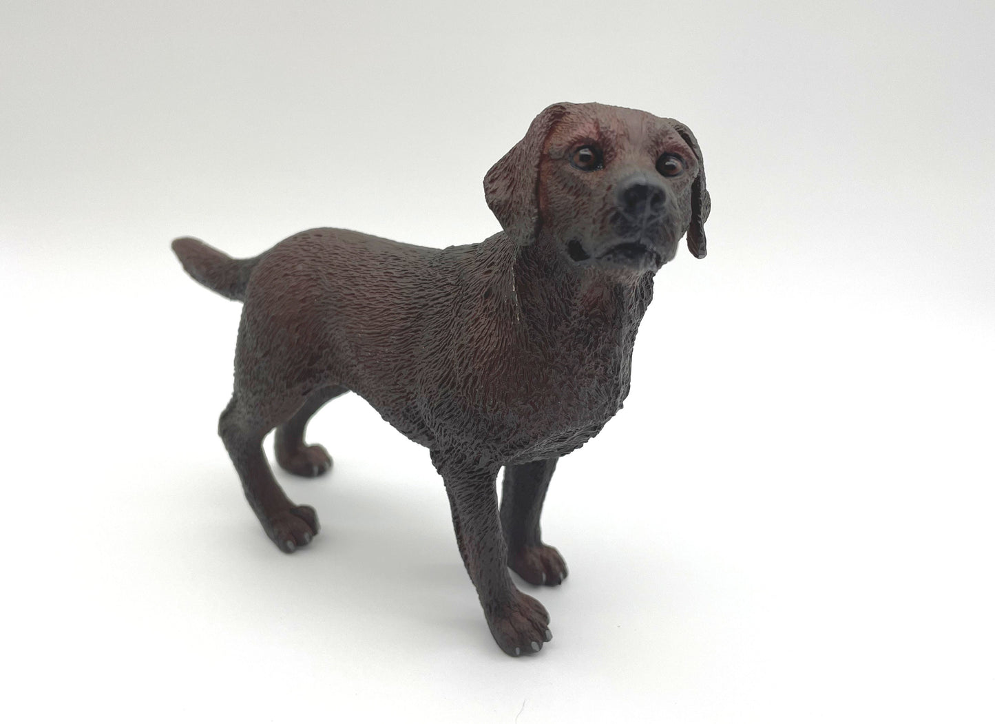 Miniature Labrador Dog Statue Front View Collectible Model