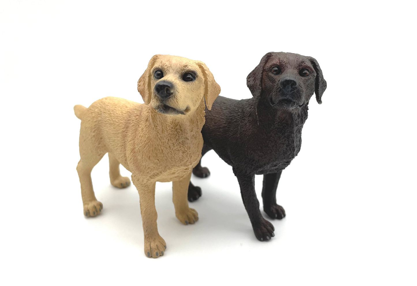 Miniature Labrador Retriever Dogs. Statue Toy Models.