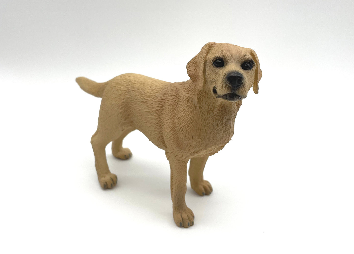 Miniature Labrador Retriever Dog Model Side View Realistic Figurine