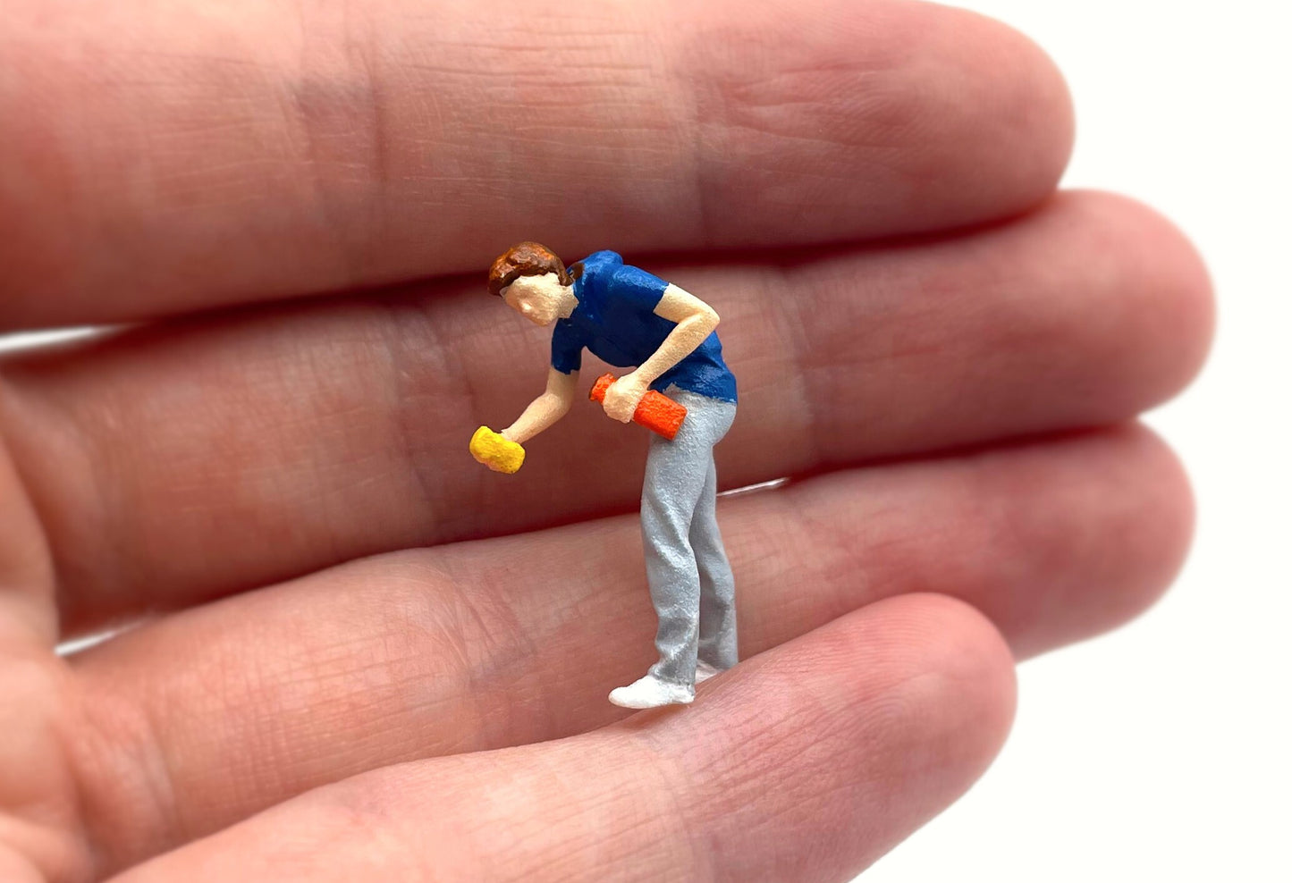 Miniature Human Racer Figures. The Stig. Car Washing Boy. F1 Racer. Tesla Charging Station. 1:64 Scale. For Mini Racing Cars