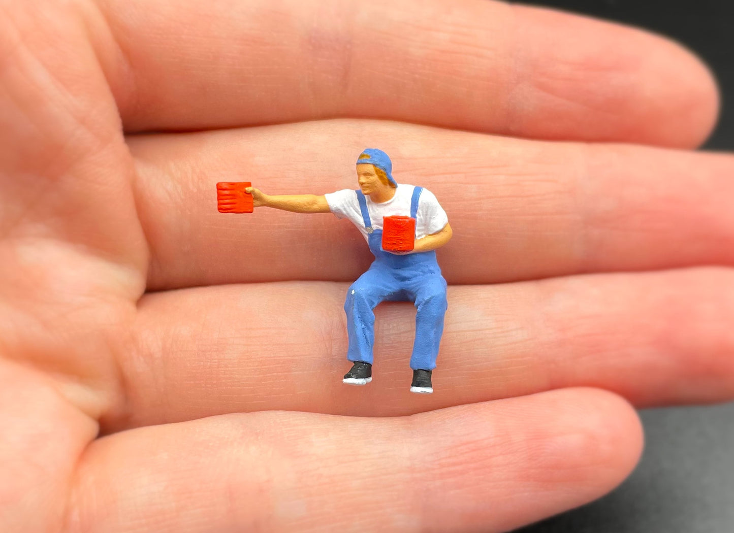 Painters / Decorators Miniature Figures. Human Realistic Models. 1:64 S Scale or 1/87 Scale
