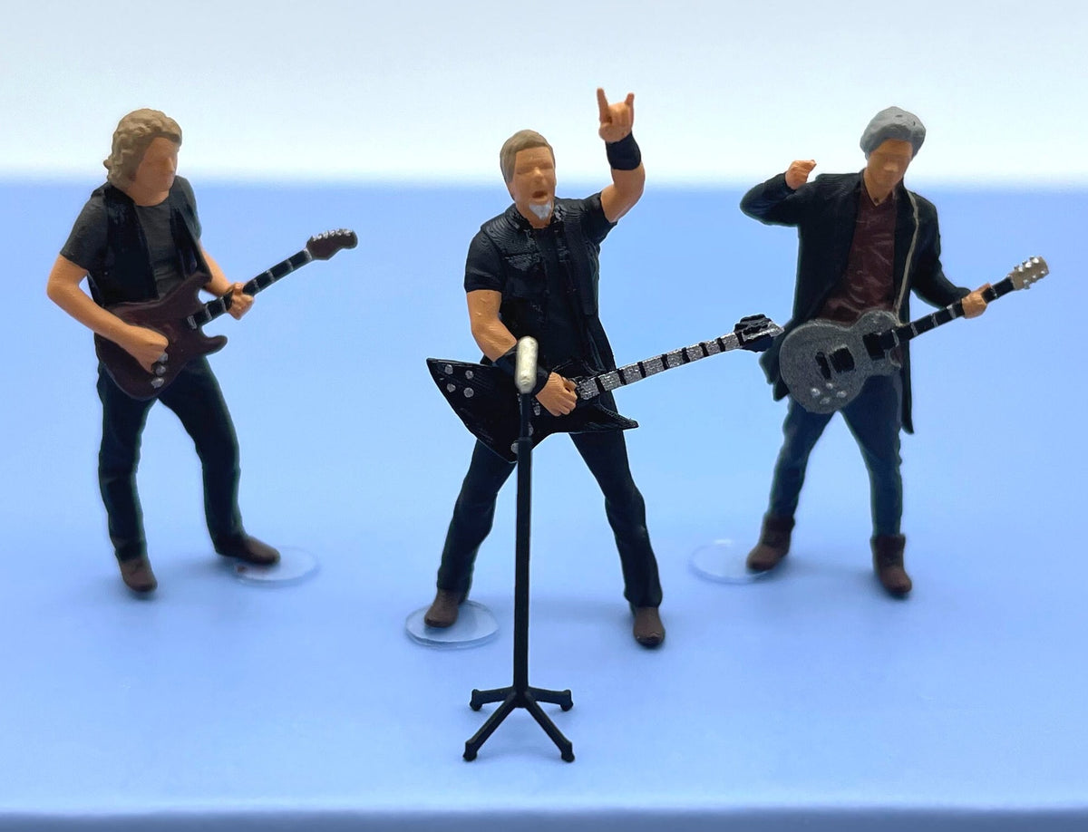Rock Band Musicians 1:64 S Scale Miniature Human Figures