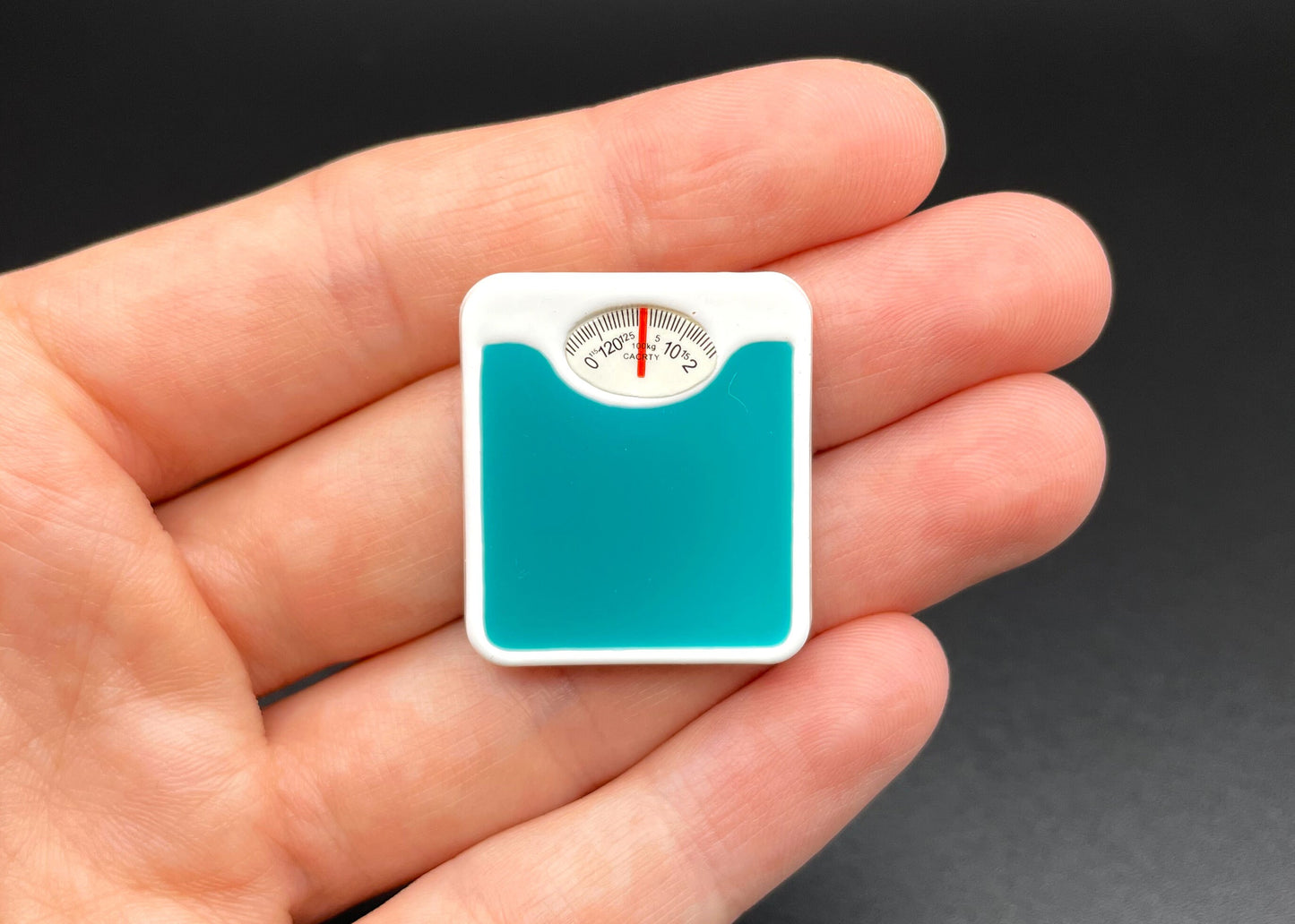 Miniature Weight Scale 1:12 Scale Dollhouse Accessory Side View