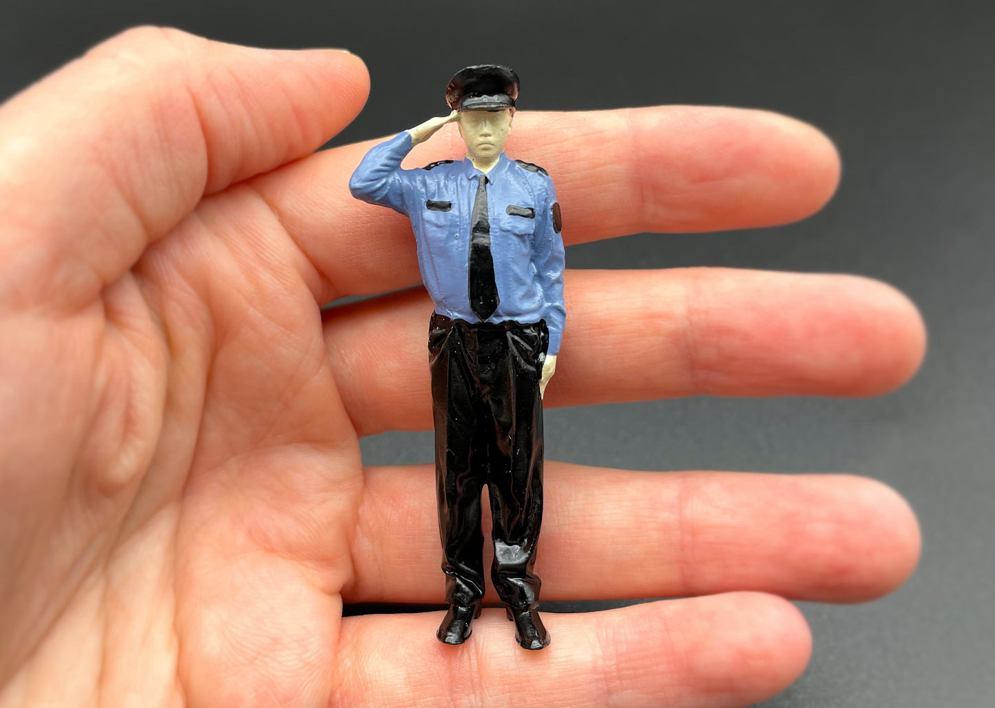 Security Guard and Fashionable Dude. 1:32 Scale Miniature Human Figures