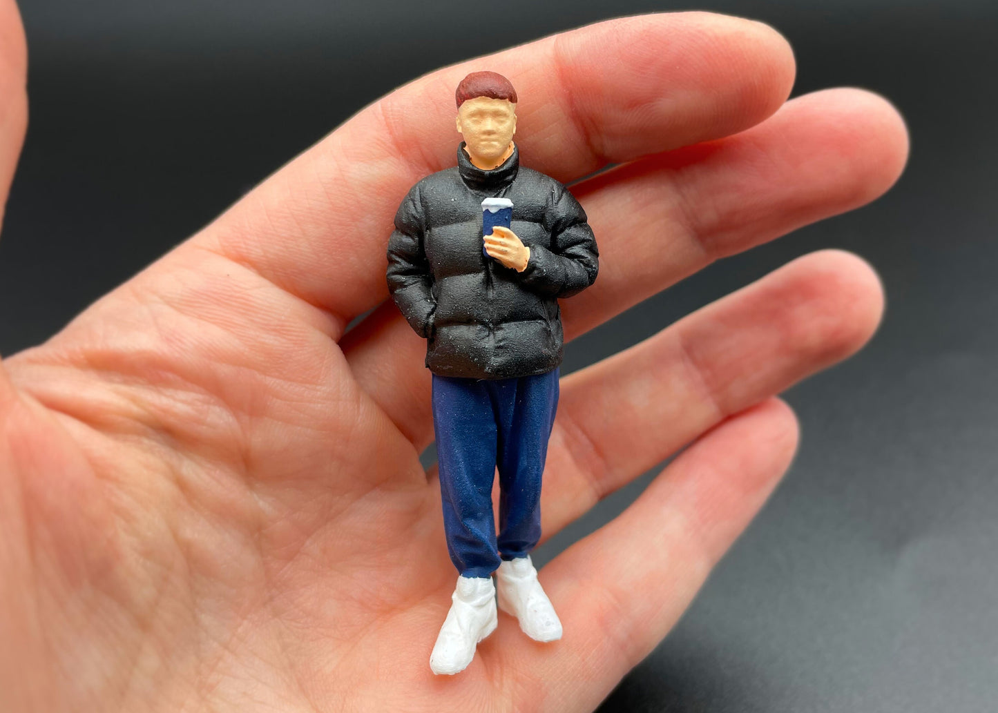 Security Guard and Fashionable Dude. 1:32 Scale Miniature Human Figures