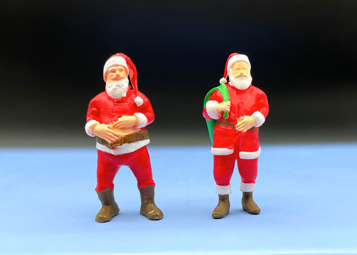 Santa Claus Father Christmas Miniature Figures 1:64 Scale Models