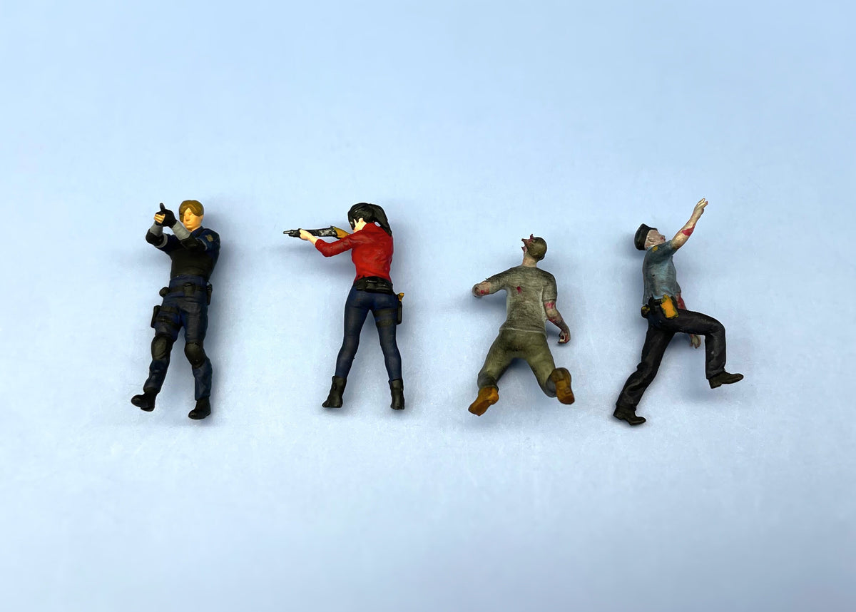 Miniature Zombie Human Scene 1:64 Scale Diorama