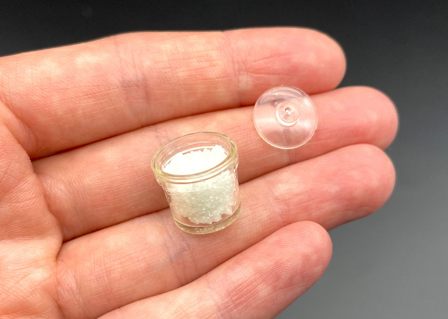 Miniature Jars Set Sugar Soy Honey Kitchen Food Dollhouse Accessories 1:6 Scale