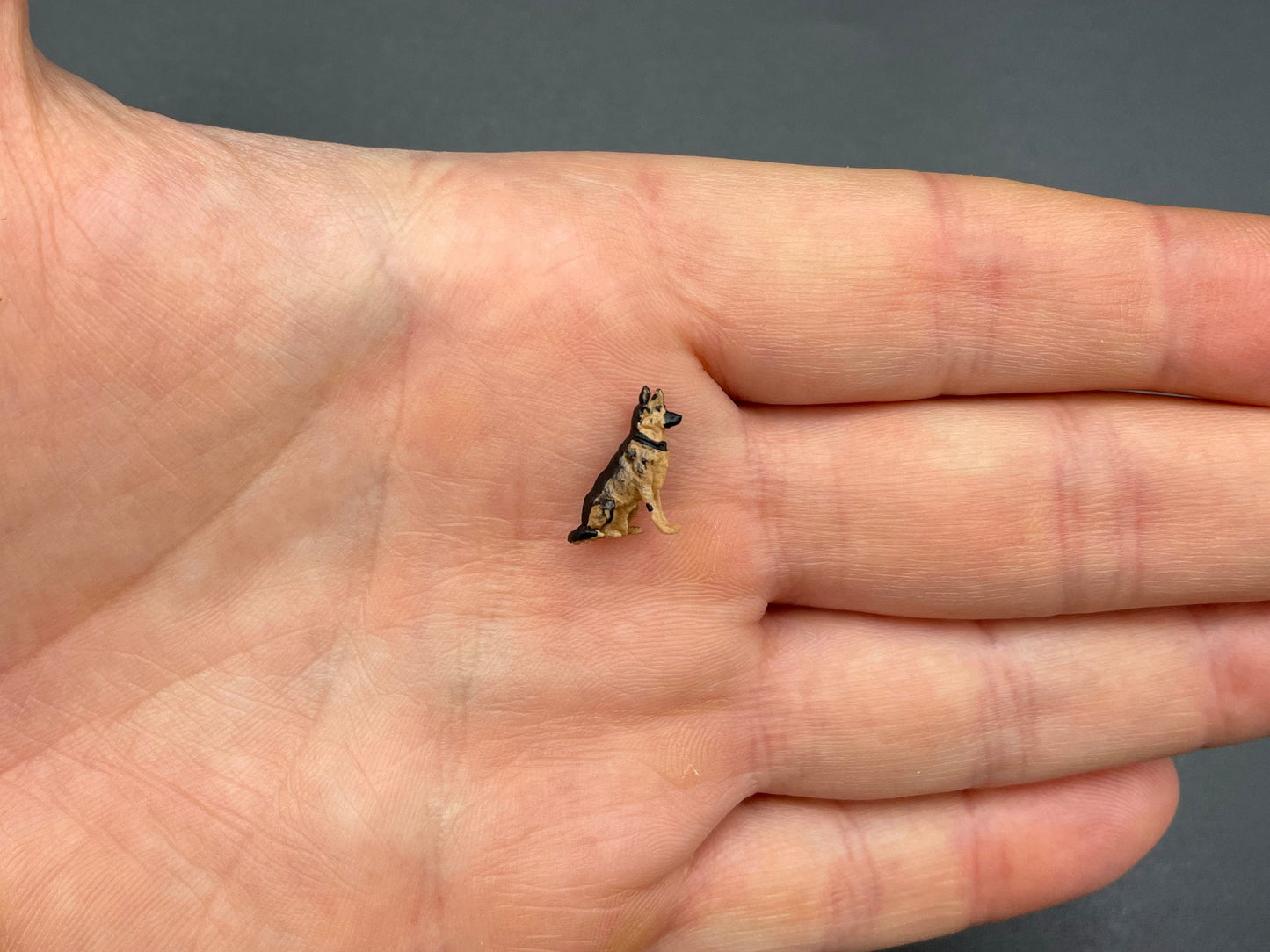 Golden Retriever, German Shepherd, Puppy Dog Miniature Figures. 1:64 Scale
