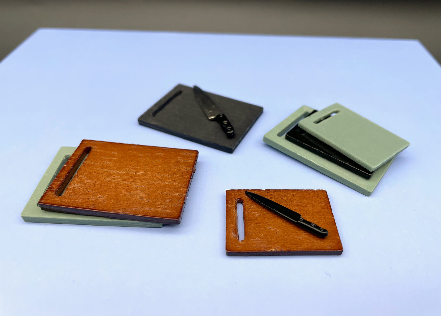 Miniature Cutting Board Kitchen Dollhouse Model Accessories 1:12 and 1:6 Scale
