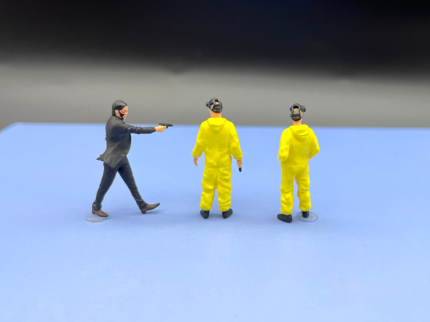 John Wick and Breaking Bad. Miniature Movie Character Figures. 1:64 Scale