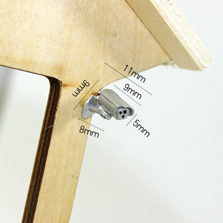 Miniature Security CCTV Camera. Surveillance Dollhouse Accessories. 1:12 / 124 Scale
