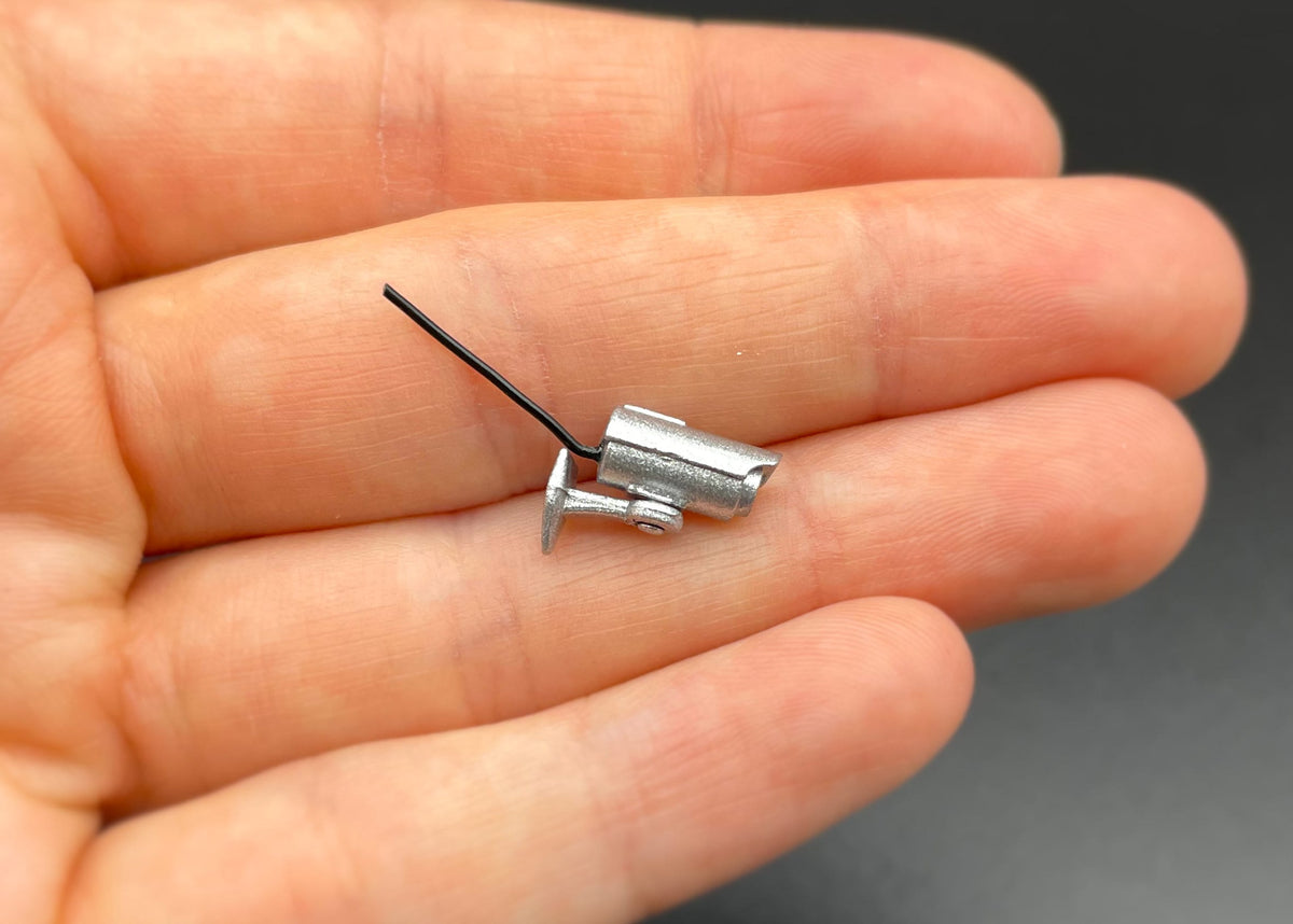 Miniature CCTV Security Camera Side View 1:12 Scale Model