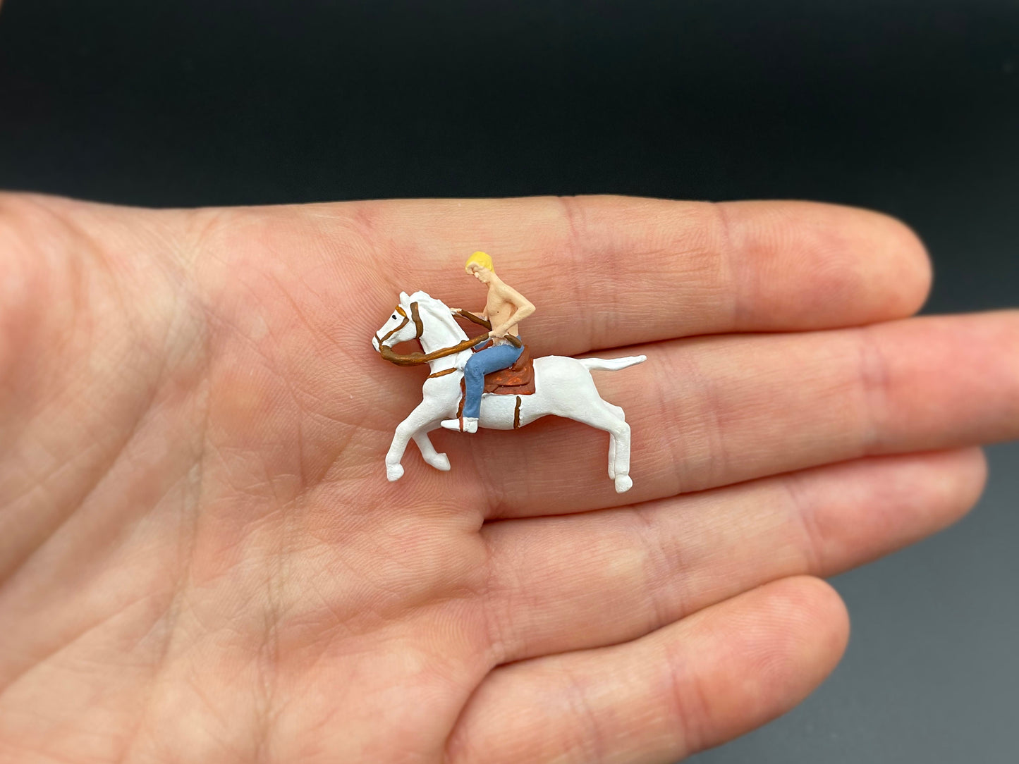 1:64 Scale Horses. Unpainted and Painted. Miniature Realistic Animal Figures