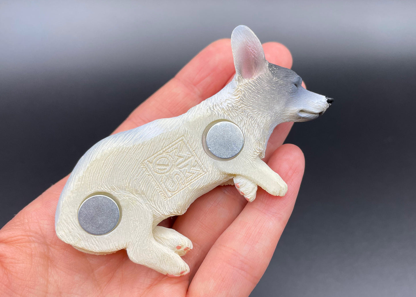 Corgi Puppy Dog Magnets. 6 Color Choices. Miniature 1:6 Scale