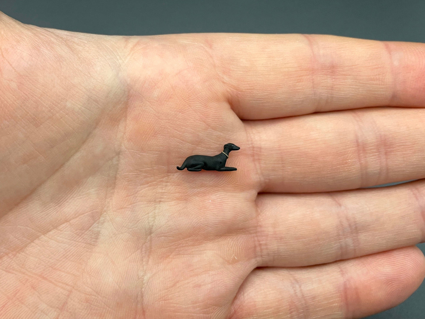 Miniature Greyhound and Running Dog Figures. 1:64 Scale