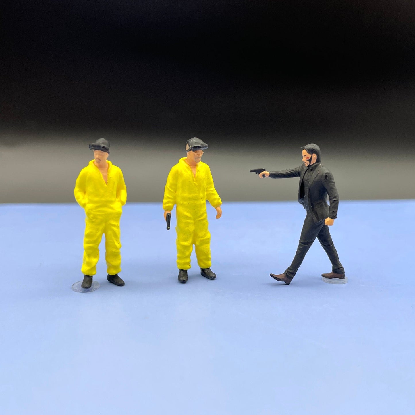 John Wick and Breaking Bad Miniature Movie Character Figures 1:64 Scale