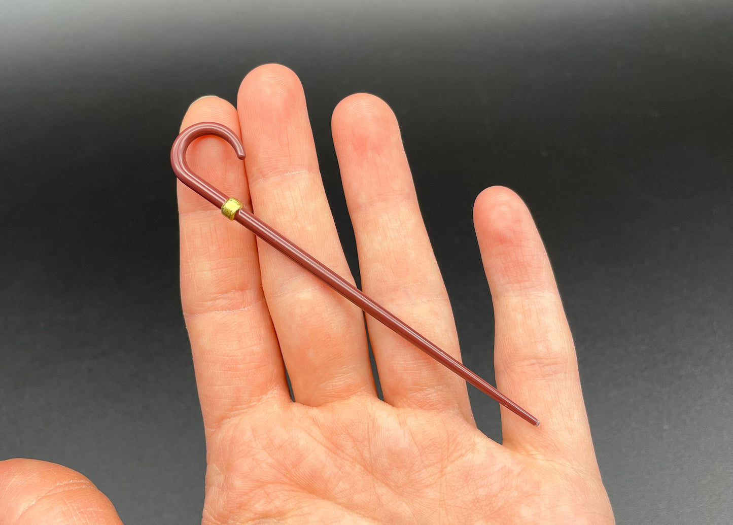 1:12 Scale Miniature Vintage Gentlemans Walking Stick / Cane. Dollhouse Hall Accessory