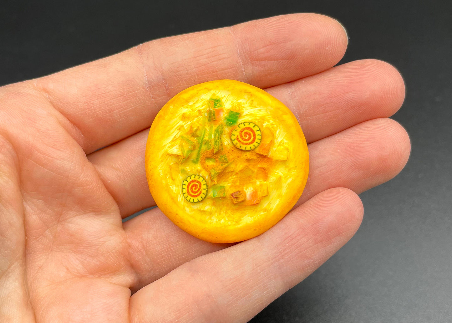 Miniature Pizza in Box 1:12 Scale Dollhouse Food Prop