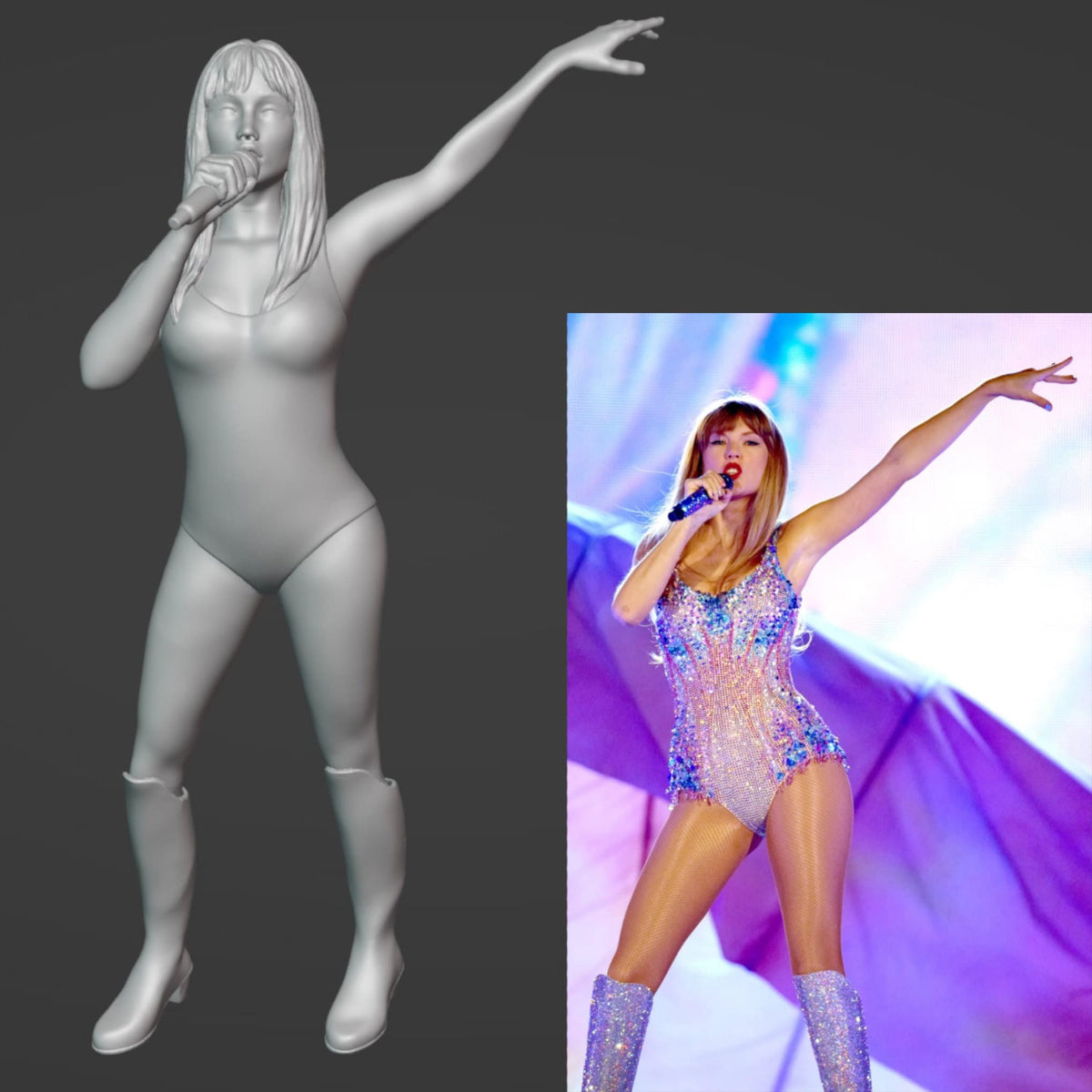 Taylor Swift The Eras Tour STL File 3D Print Ready Model