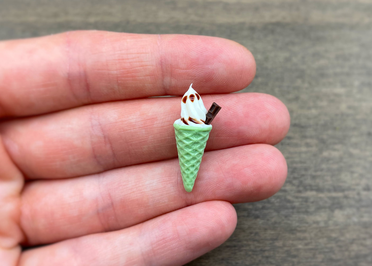 Miniature Ice Cream Cones. 1:6/12 Scale. Kitchen Food Dollhouse Accessories