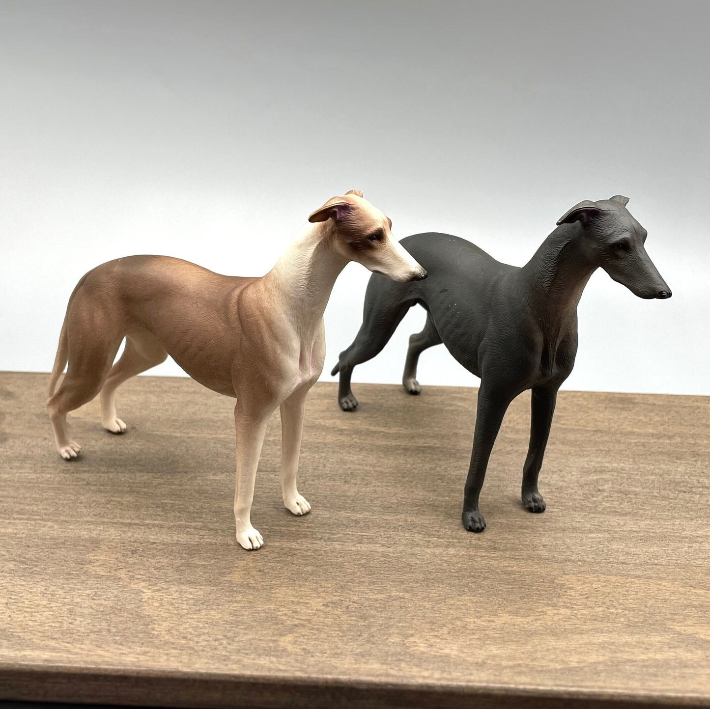 Miniature Greyhound Dog Statues / Models. 1:6 Scale (Barbie Compatible)