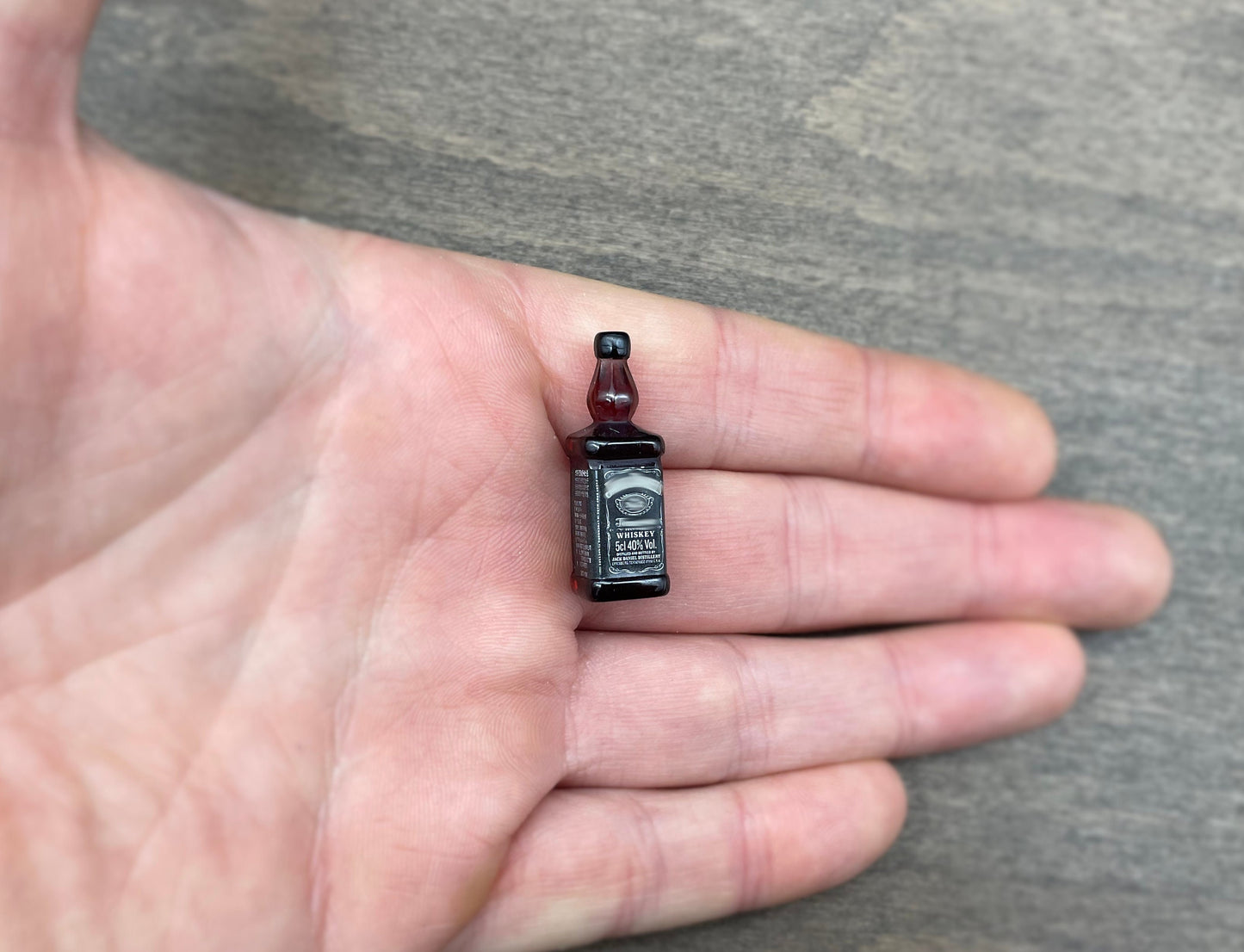 Miniature Whiskey Bottles. 1:6 Scale Dollhouse Kitchen Accessories
