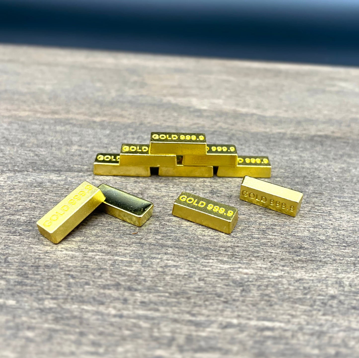 10 Gold Bars / Ingots. Miniature 1:12 Scale