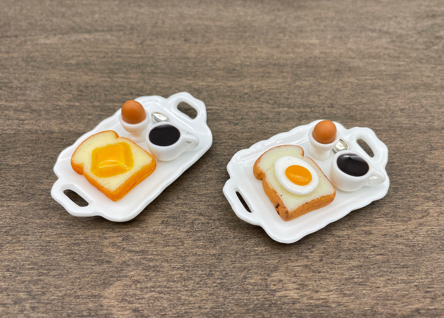 Miniature Breakfast Tray 1:12 Scale Dollhouse Food Accessory